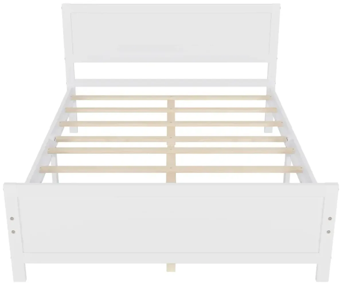 Merax Wood Platform Bed Frame with Headboard