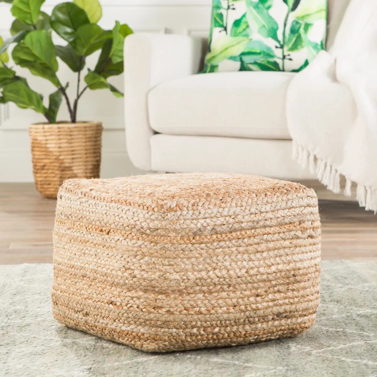 Saba Square Pouf