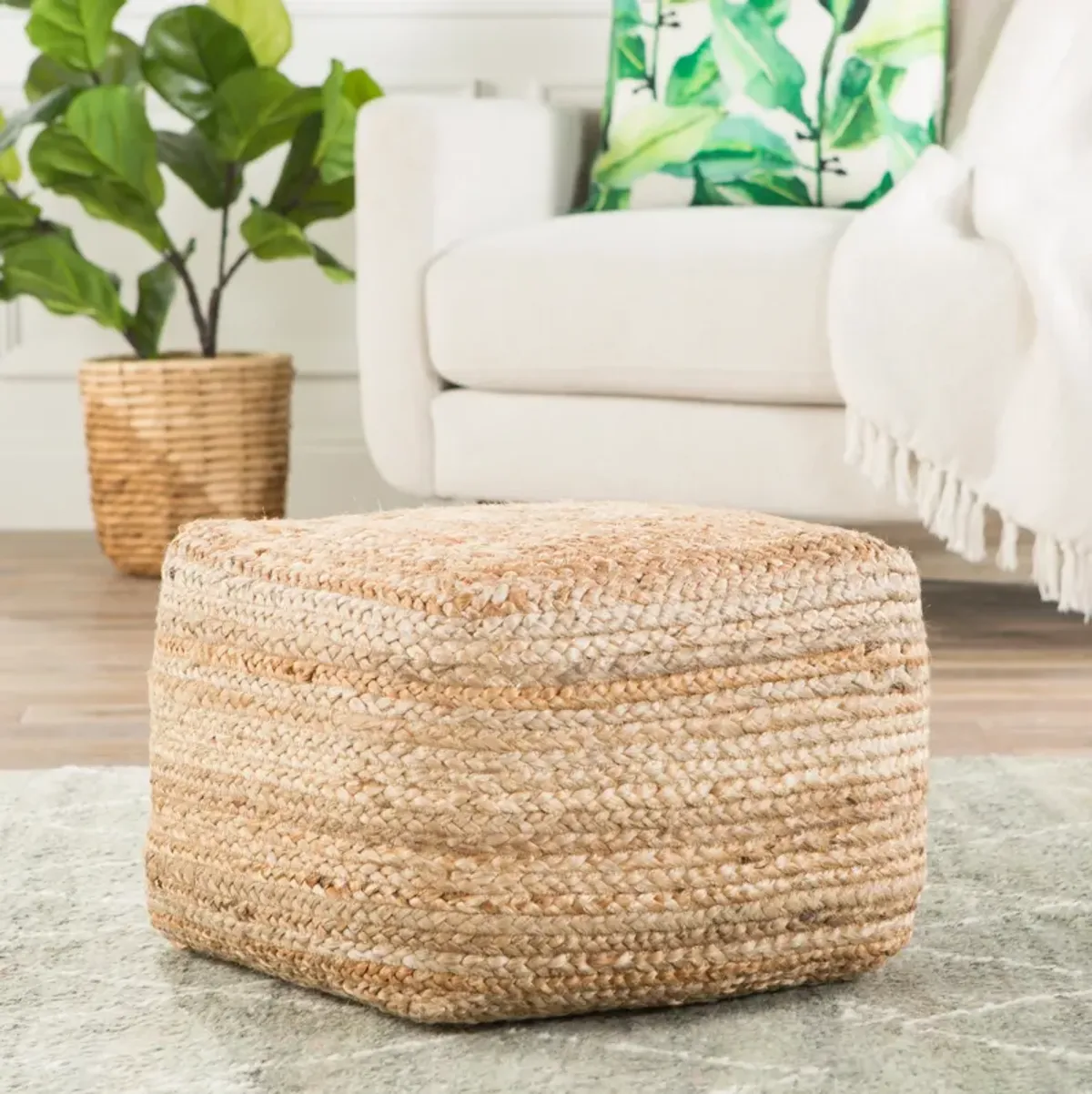 Saba Square Pouf