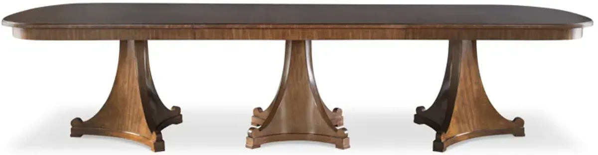 Dawning 132" Tri/Quad Pedestal Dining Table