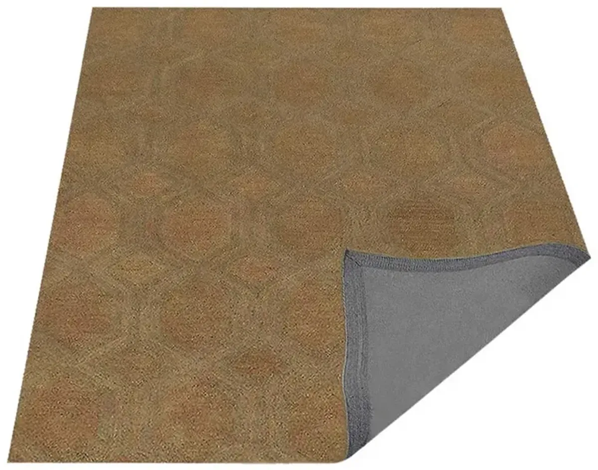 RUGSOTIC CARPETS HAND TUFTED WOOL ECO-FRIENDLY AREA RUGS  - 5'x8', Rectangle Shape, Beige, Contemporary Modern Design, High Pile Thick Handmade Area Rugs for Living Room, Bed Room (K01005)