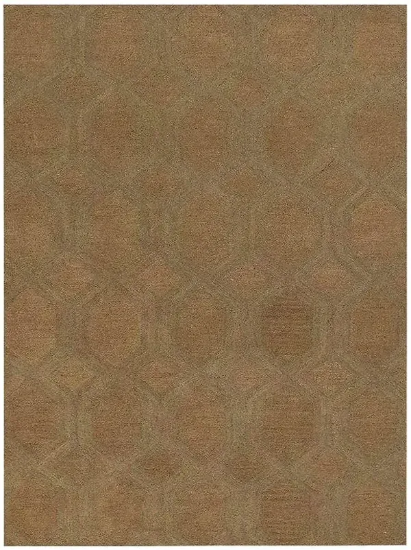 RUGSOTIC CARPETS HAND TUFTED WOOL ECO-FRIENDLY AREA RUGS  - 5'x8', Rectangle Shape, Beige, Contemporary Modern Design, High Pile Thick Handmade Area Rugs for Living Room, Bed Room (K01005)