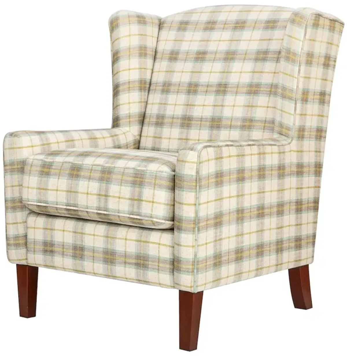 Jofran Thompson Traditional Vintage Classic Wingback Upholstered Accent Chair