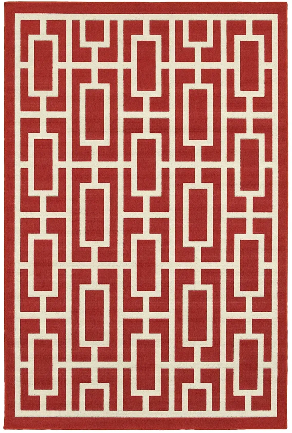 Meridian 1'10" x 2'10" Red Rug