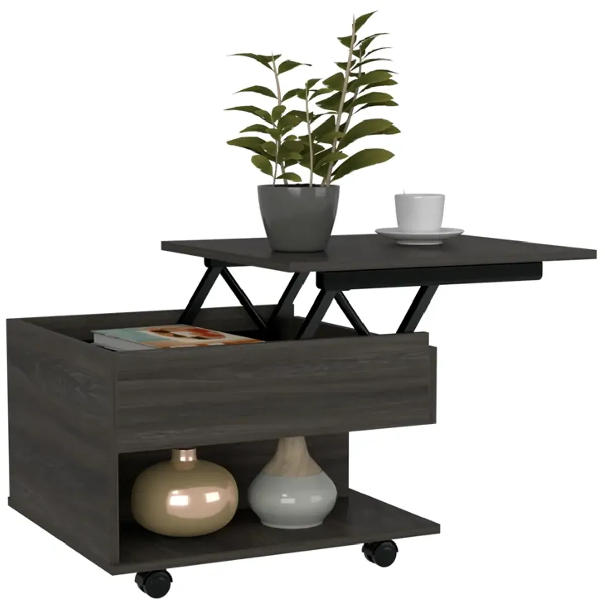 Lift Top Coffee Table Mercuri, Living Room, Espresso