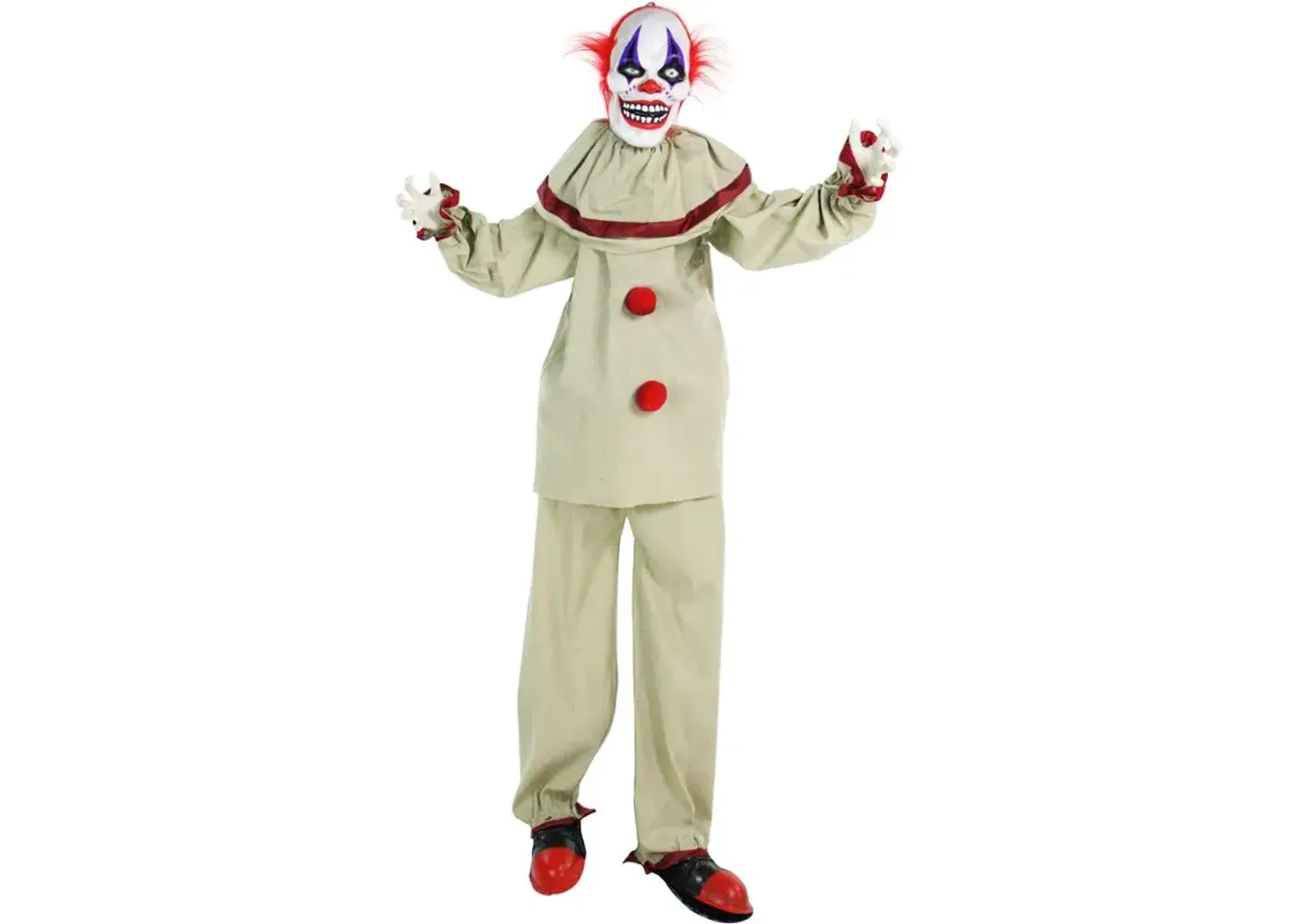 Haunted Hill Farm 60 Standing Clown, Animation, Lights Sound