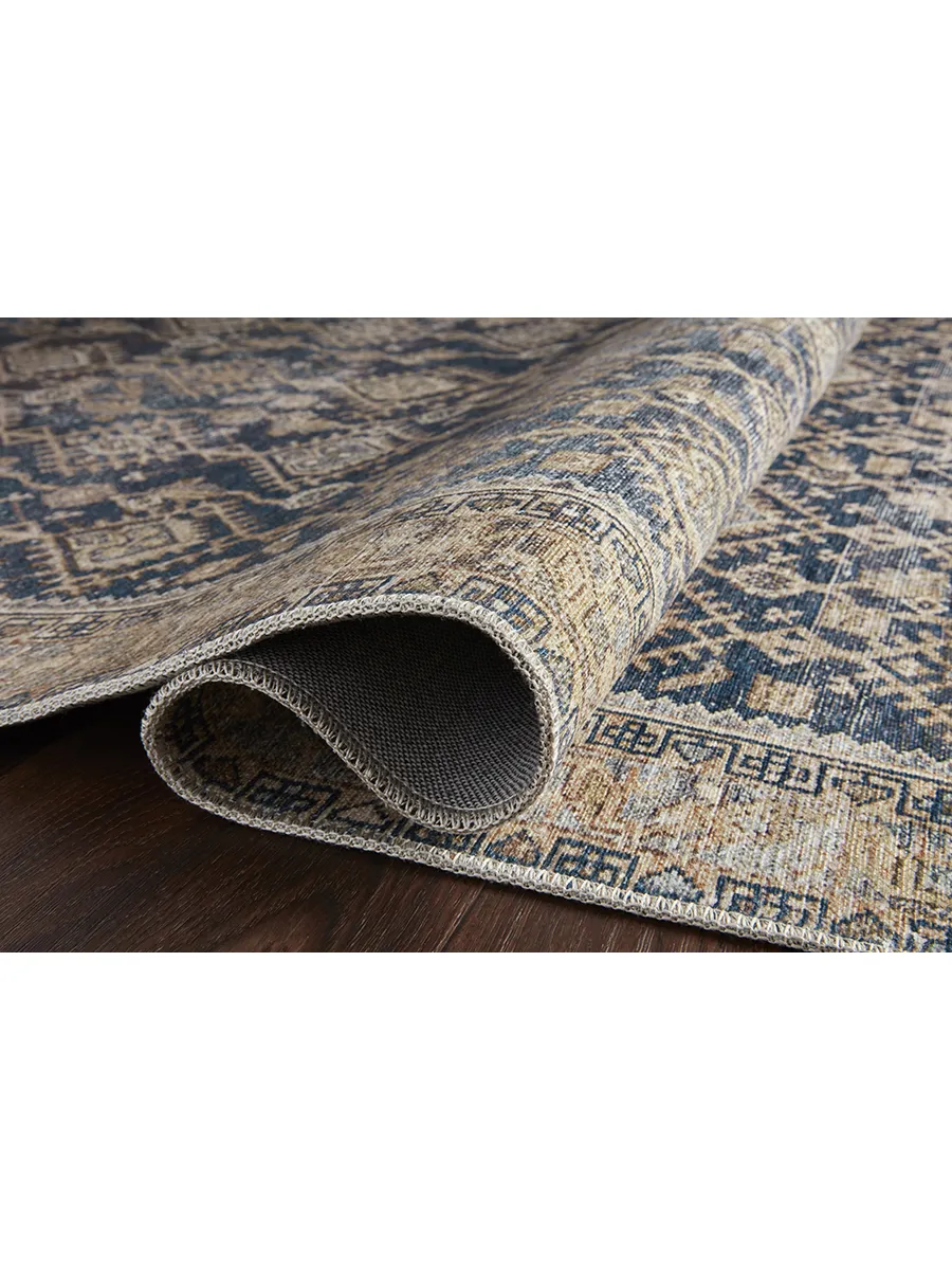 Lenna LEA01 Indigo/Natural 3'6" x 5'6" Rug