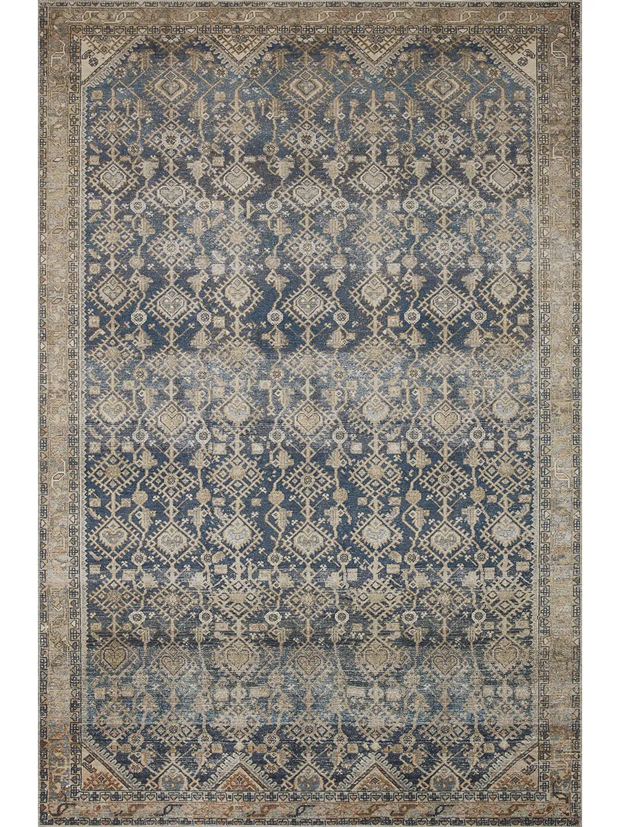 Lenna LEA01 Indigo/Natural 3'6" x 5'6" Rug