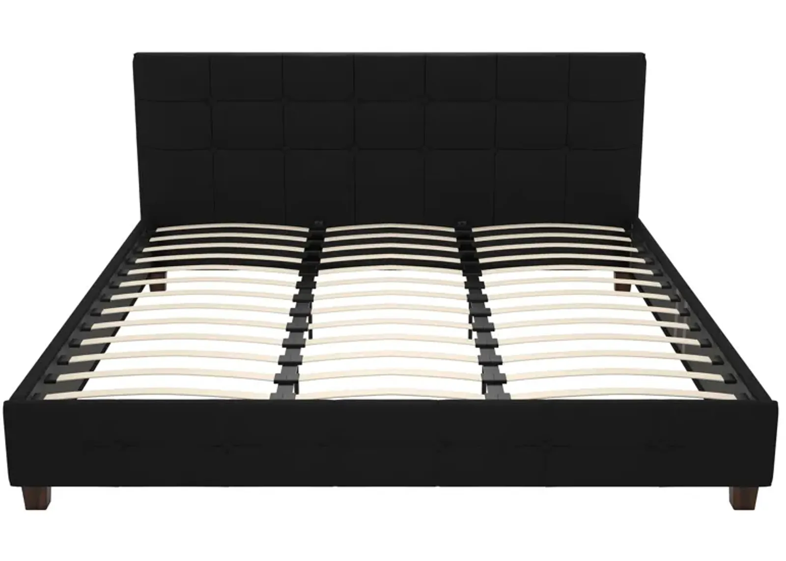 Ryder Black Linen Upholstered Bed