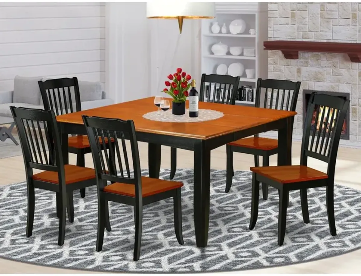 Dining Room Set Black & Cherry