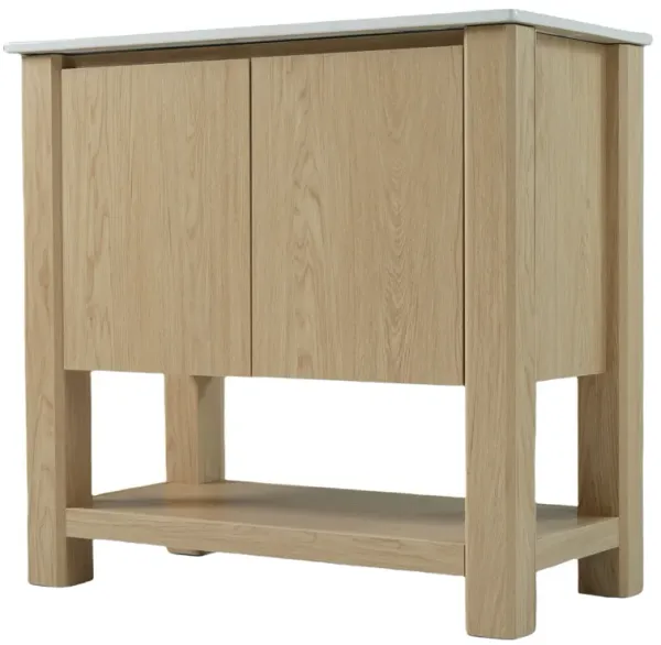 Merax Modern Bathroom Vanity with Rectangle Ceramic Sink