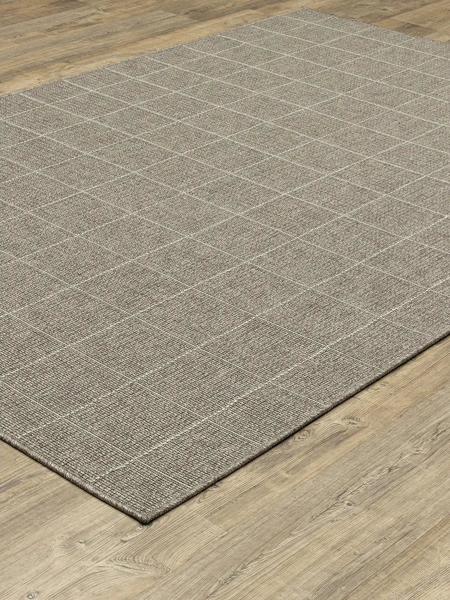 Caicos 7'10" x 10' Grey Rug