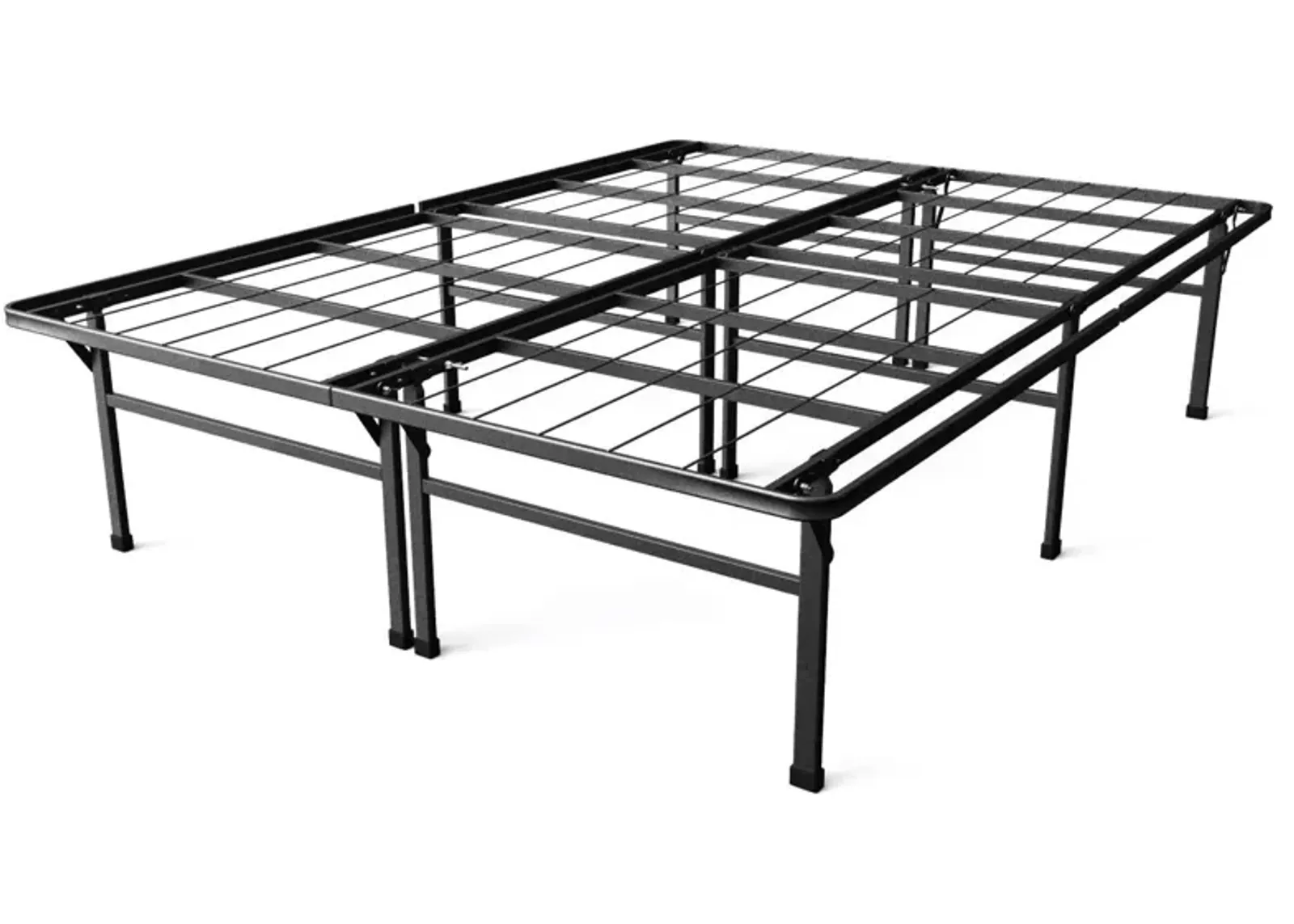 Hivvago Full size 18-inch High Rise Folding Metal Platform Bed Frame