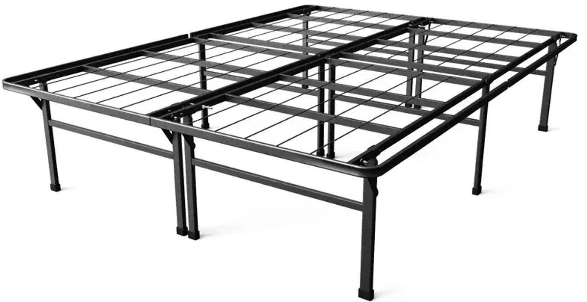 Hivvago Full size 18-inch High Rise Folding Metal Platform Bed Frame