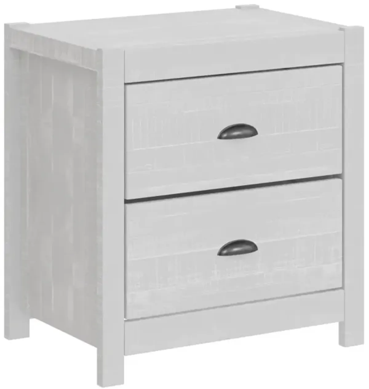 3-Piece Bedroom Furniture Set, Solid Wood Albany Full Size Bed Frame With Two 2-Drawer Nightstands