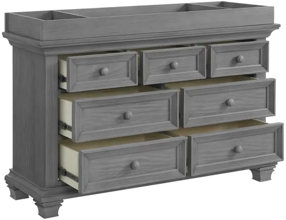 Oxford Baby Weston Changing Topper Dusk Gray