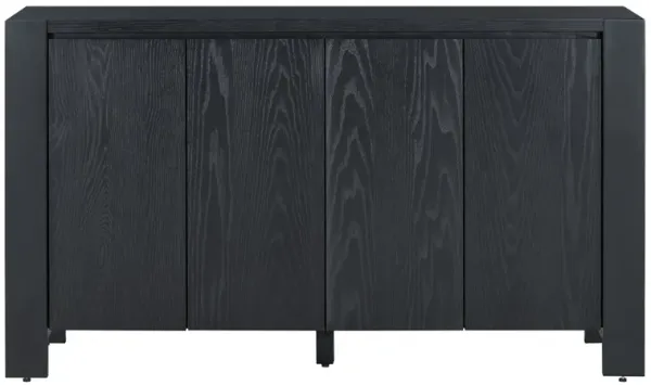 Merax Retro Distressed Finish Sideboard Cabinet with 4 Doors