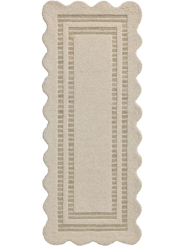 Scottie Ivory/Grey 2'6"x9'9" Runner Rug