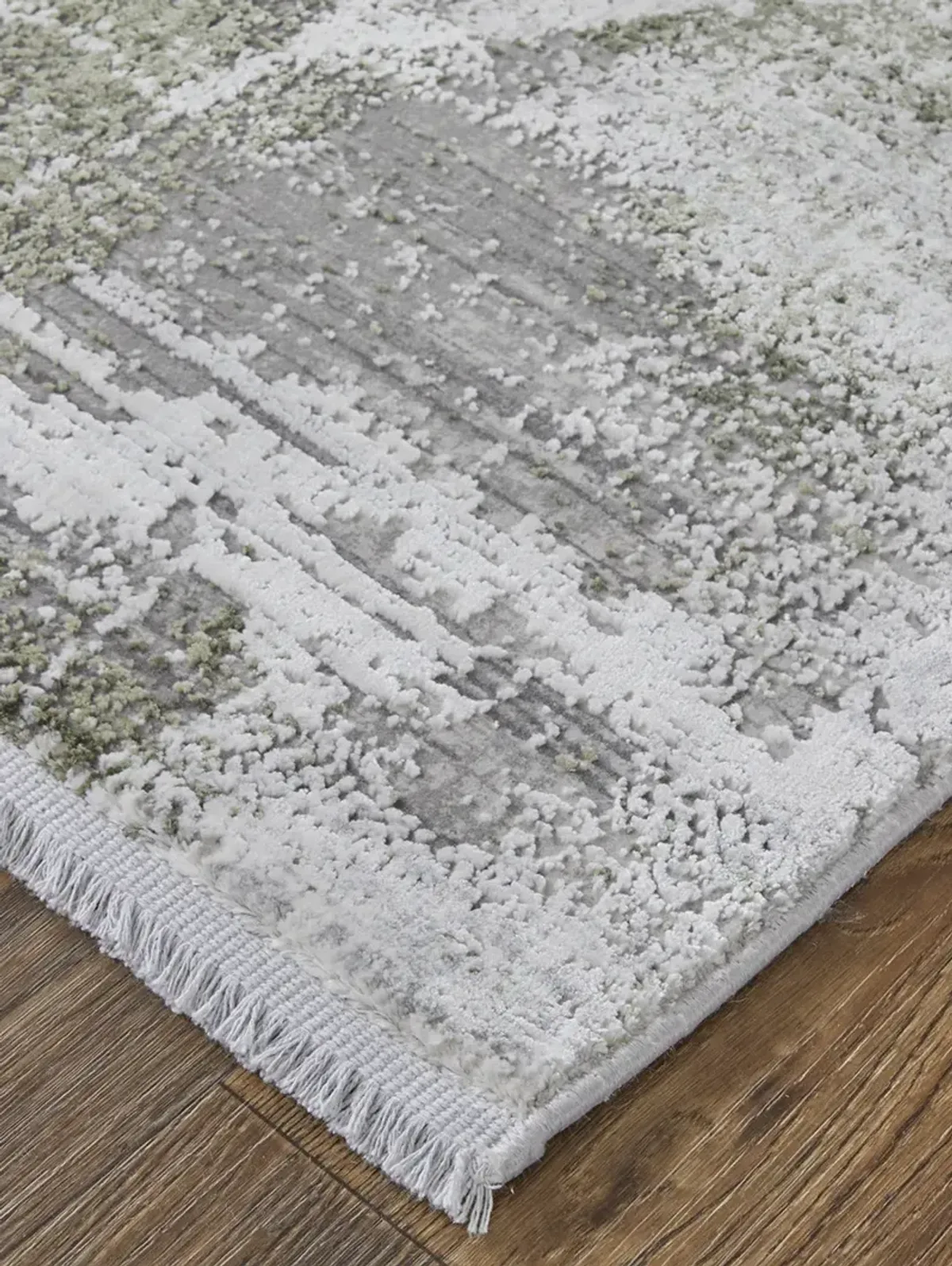 Cadiz 39N5F 4'10" x 7'10" Gray/Green/Silver Rug