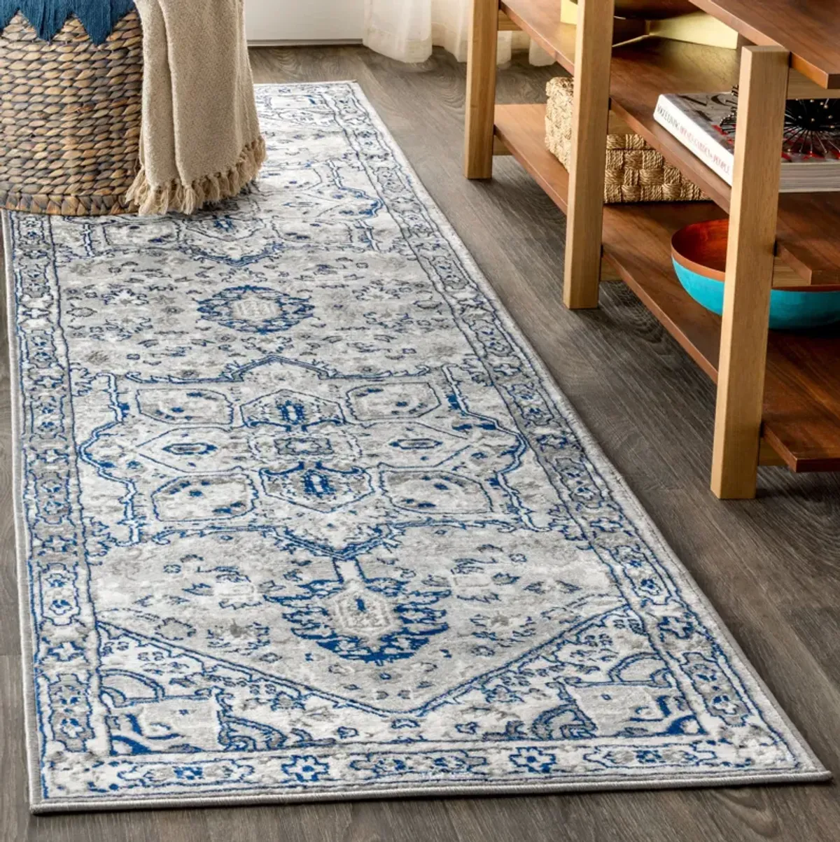 Jerica Modern Persian Vintage Medallion Area Rug