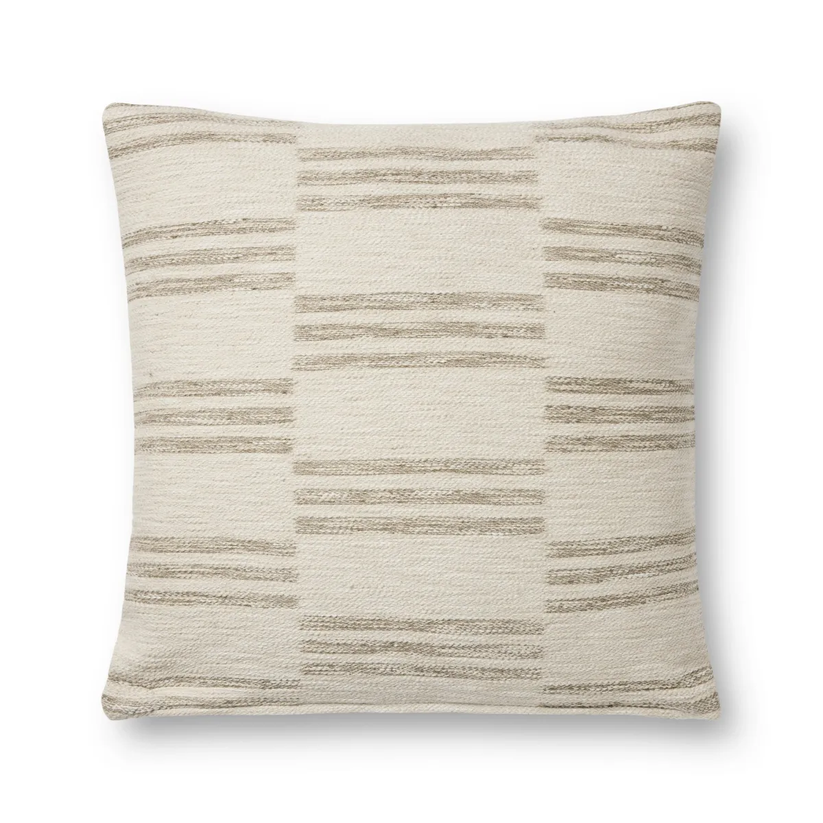 Jay PAL0026 Ivory/Sand 22''x22'' Down Pillow by Amber Lewis x Loloi