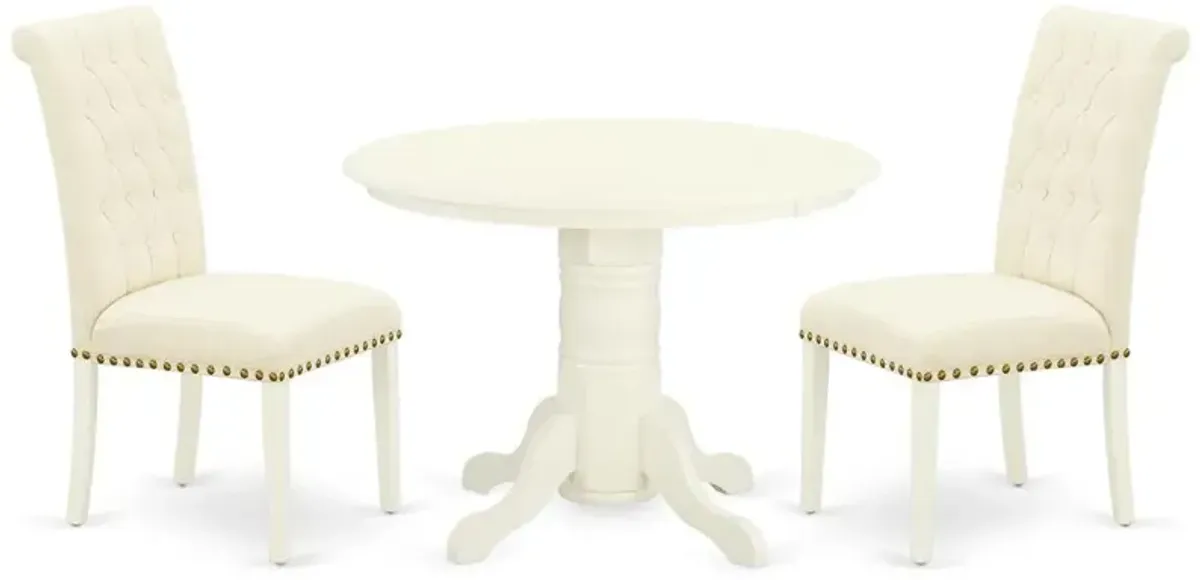 Dining Room Set Linen White, SHBR3-WHI-02