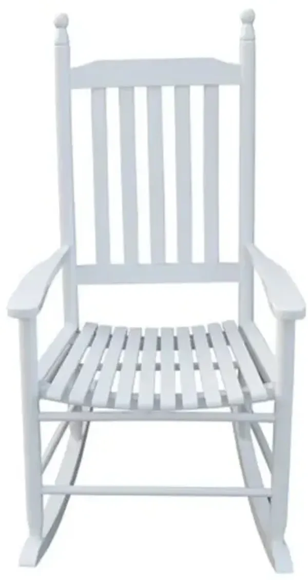 Classic Wooden Porch Rocking Chair for Outdoor or Patio Seating