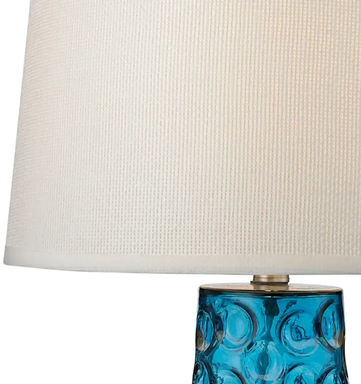 Hammered Glass 27'' High 1-Light Table Lamp