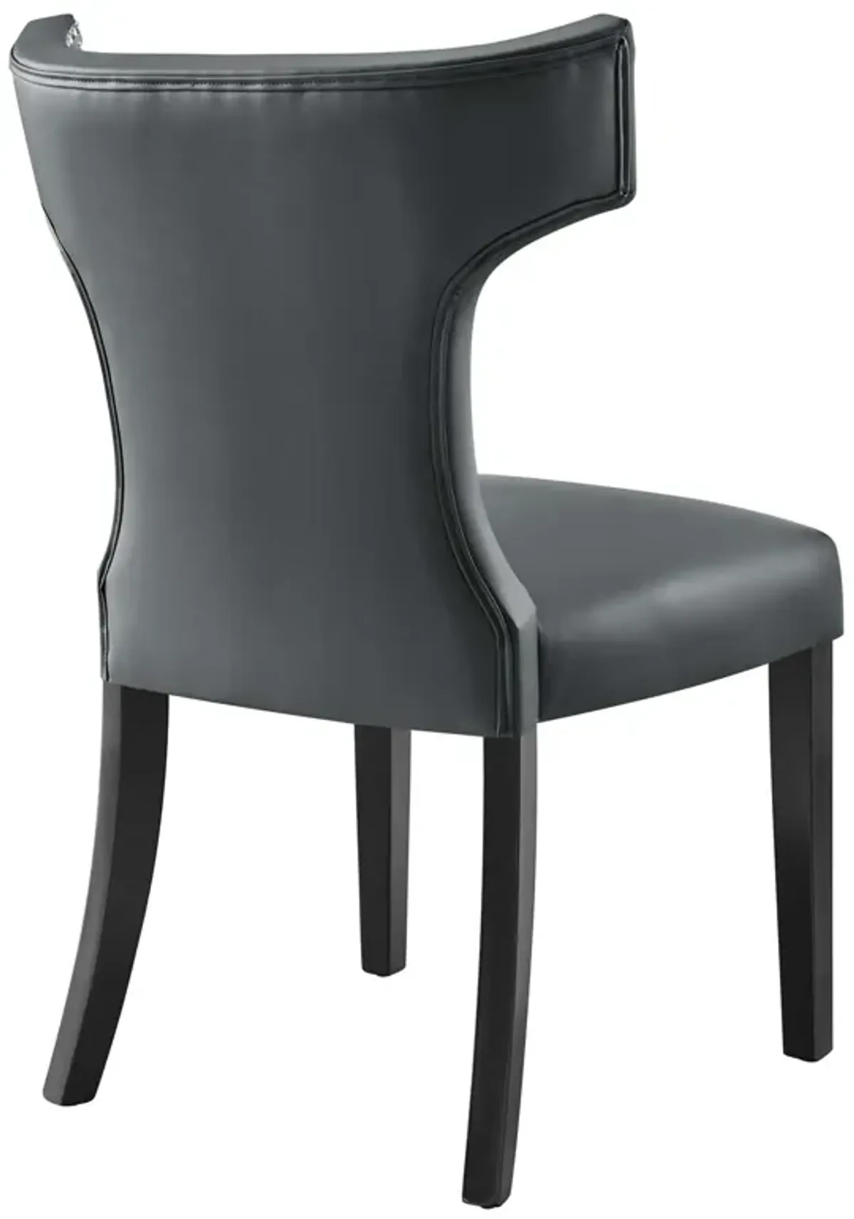 Curve Vegan Leather Dining Chair