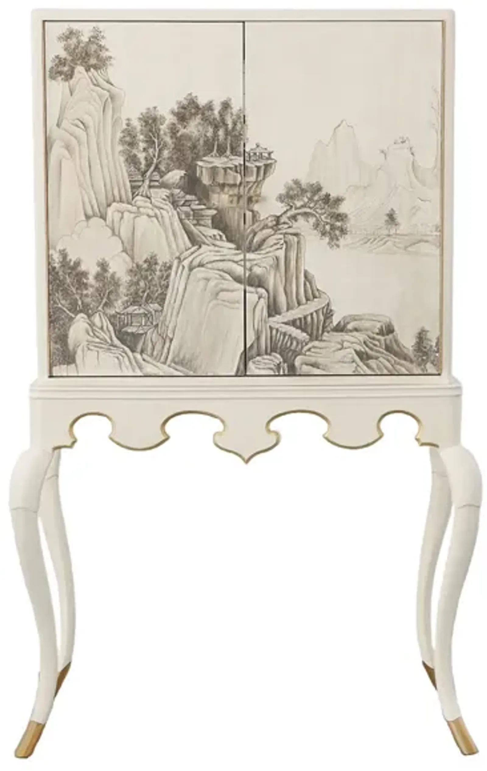 Lacca Veneziana Bar Cabinet