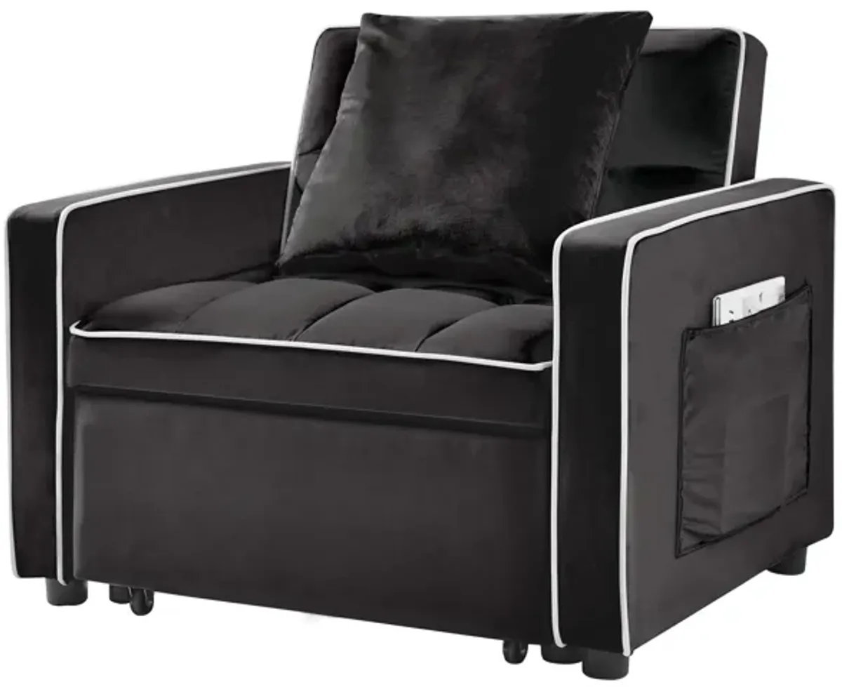 Three-in-one sofa bed chair folding sofa bed adjustable back into a sofa recliner single bed adult modern chair bed