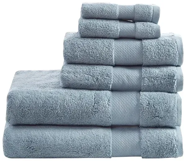 Gracie Mills Thalia 6-Piece 600gsm Turkish Cotton Bath Towel Set