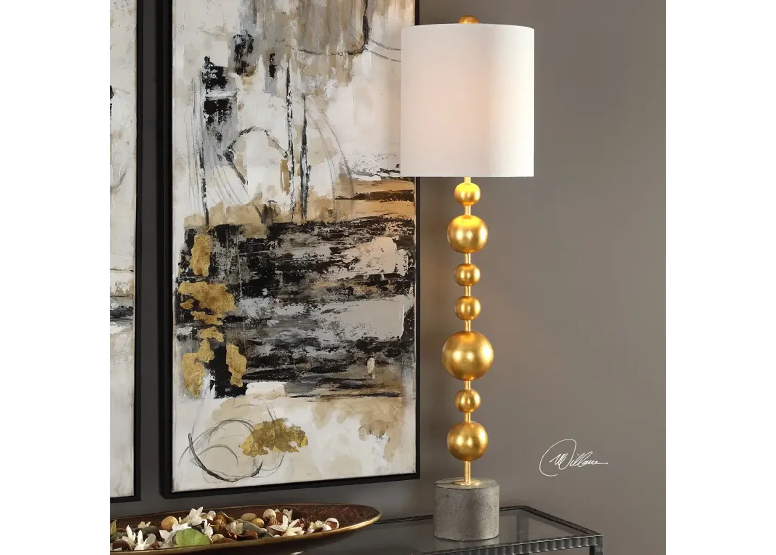 Uttermost Selim Gold Buffet Lamp