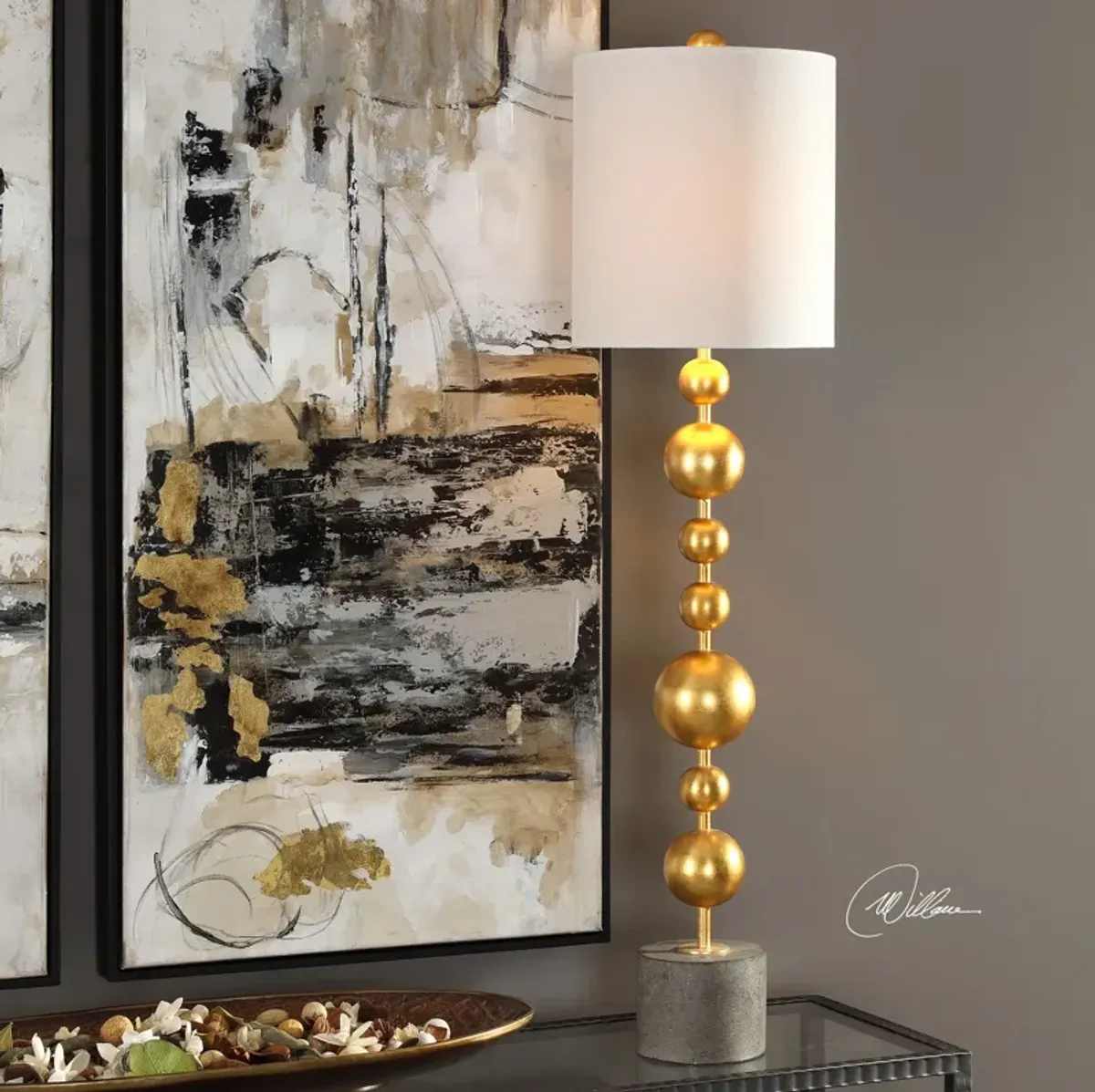 Uttermost Selim Gold Buffet Lamp