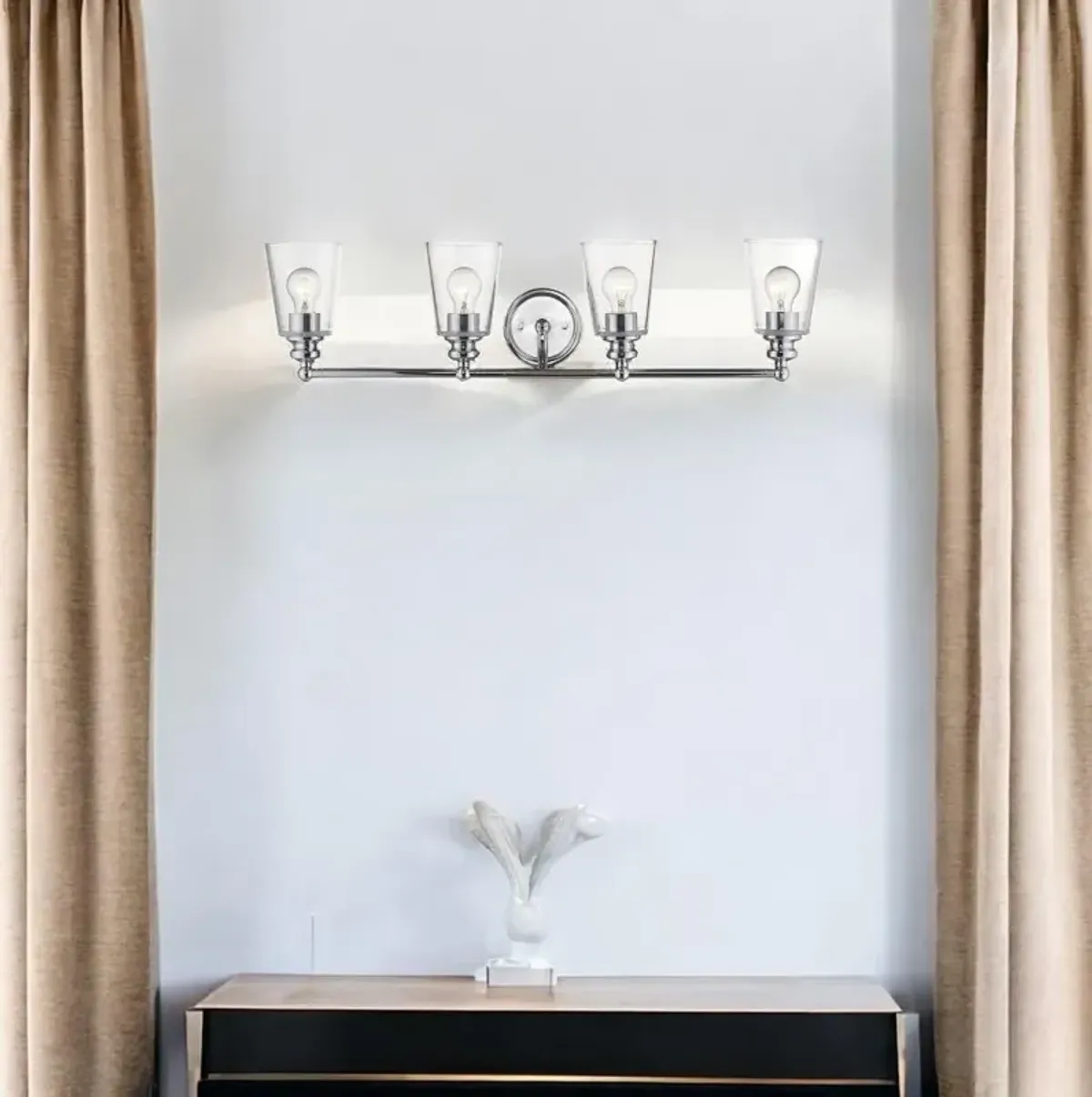 Hivvago Ceil 4-Light Chrome Vanity