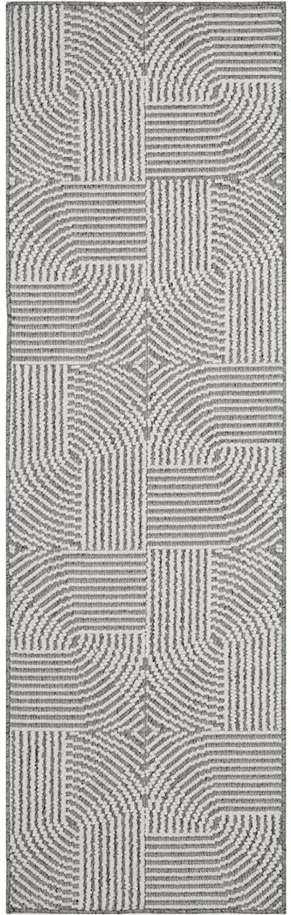 Natural Texture NTX02 Charcoal/Ivory 2'3" x 7'6" Rug
