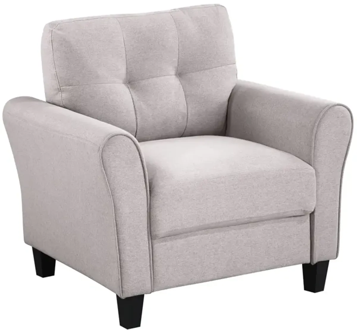 35" Modern Living Room Armchair Linen Upholstered Couch Furniture