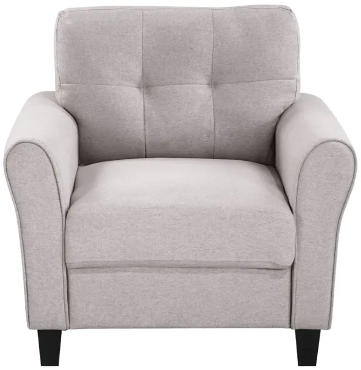 35" Modern Living Room Armchair Linen Upholstered Couch Furniture