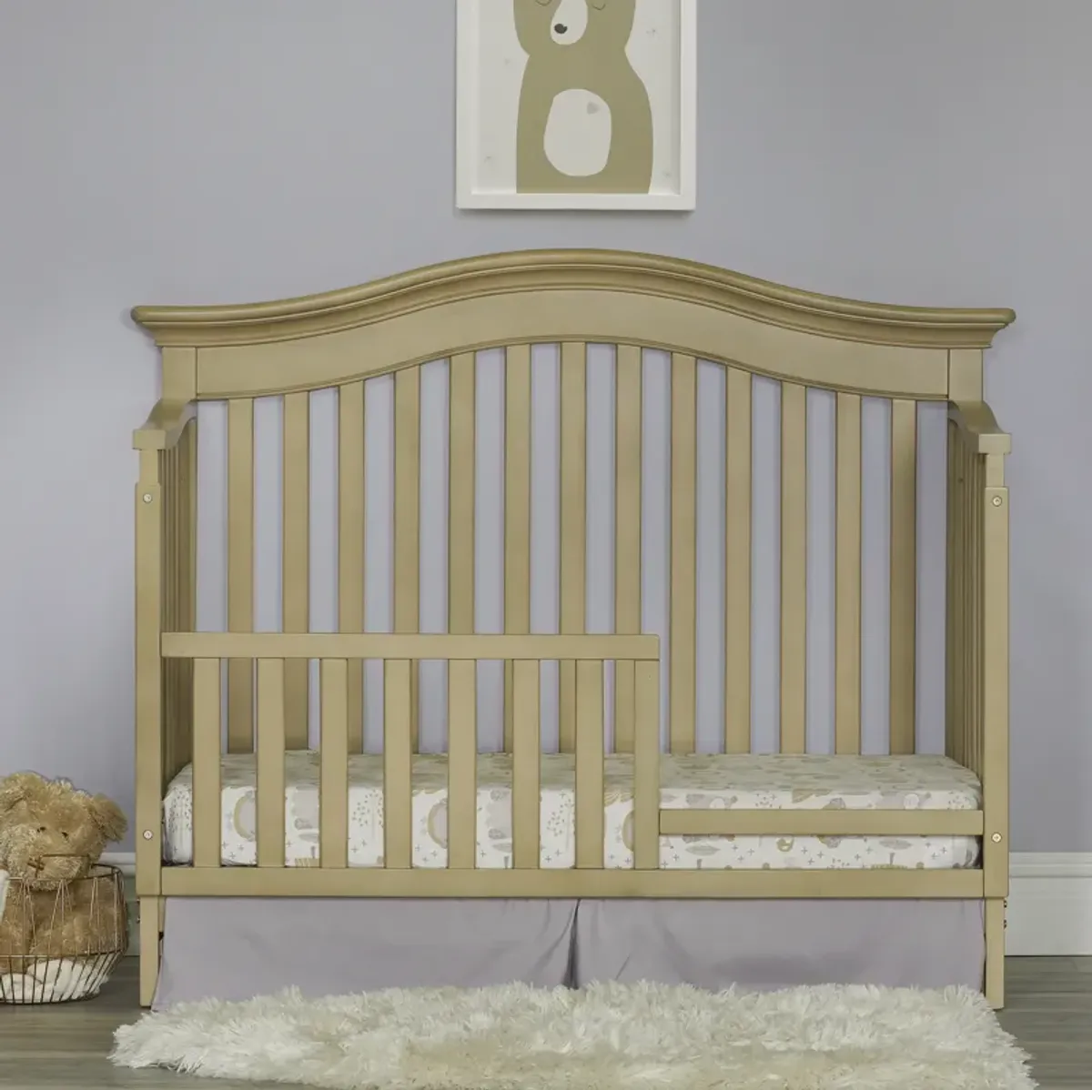 Baby Cache Montana 4-in-1 Convertible Crib Driftwood