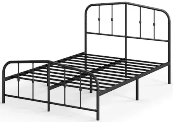 Modern Black King Size Metal Platform Bed Frame for Any Bedroom
