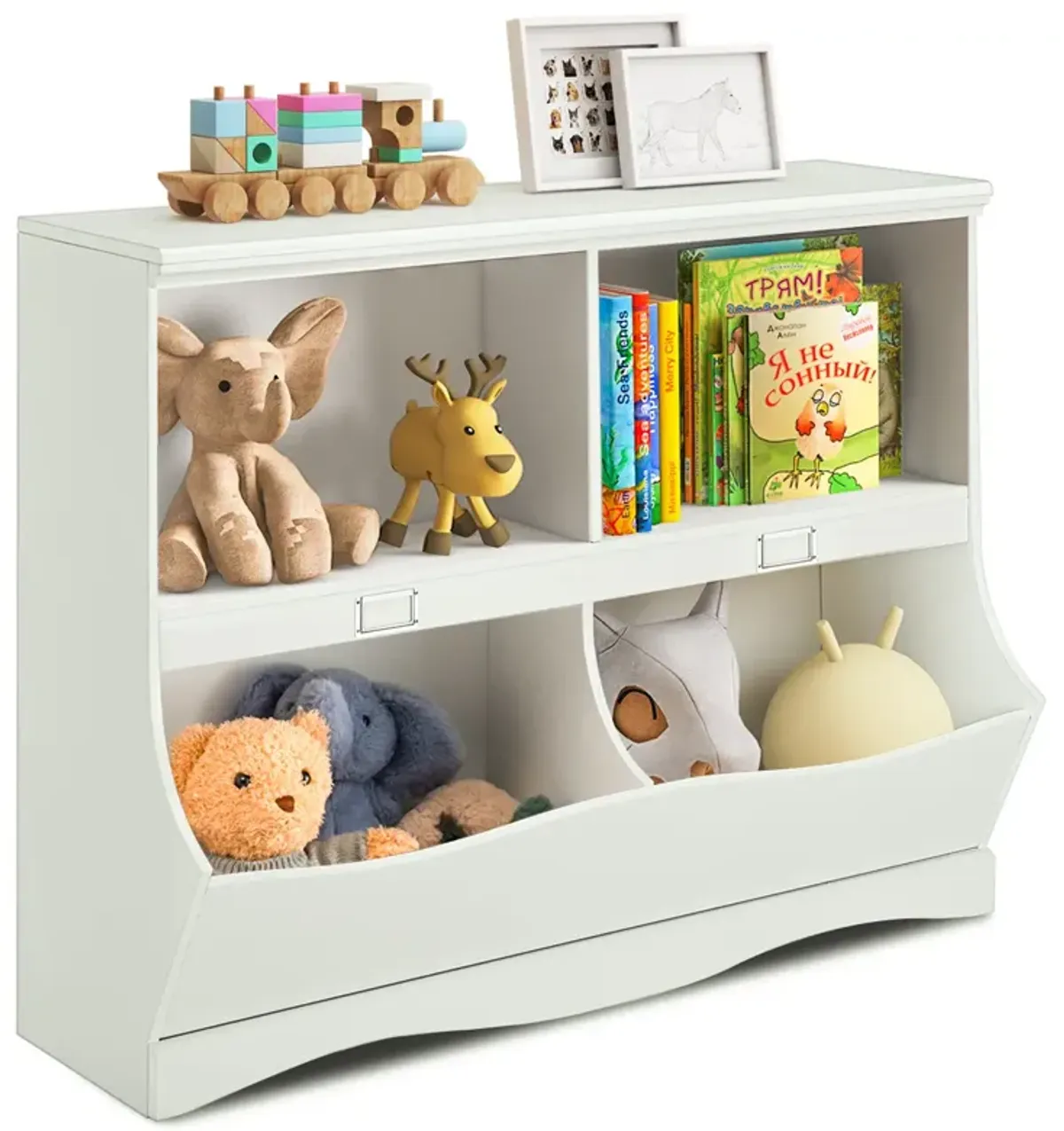 Kids Storage Unit Baby Toy Organizer Children Bookshelf Bookcase