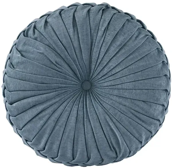 Gracie Mills Yvonne Plush Round Chenille Floor Pillow Cushion