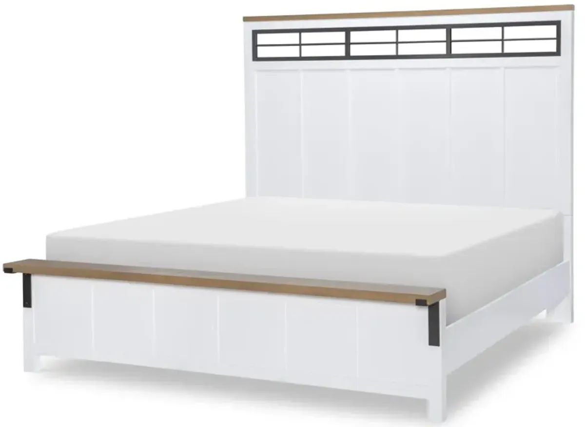 Franklin Two Tone Queen Panel Bed