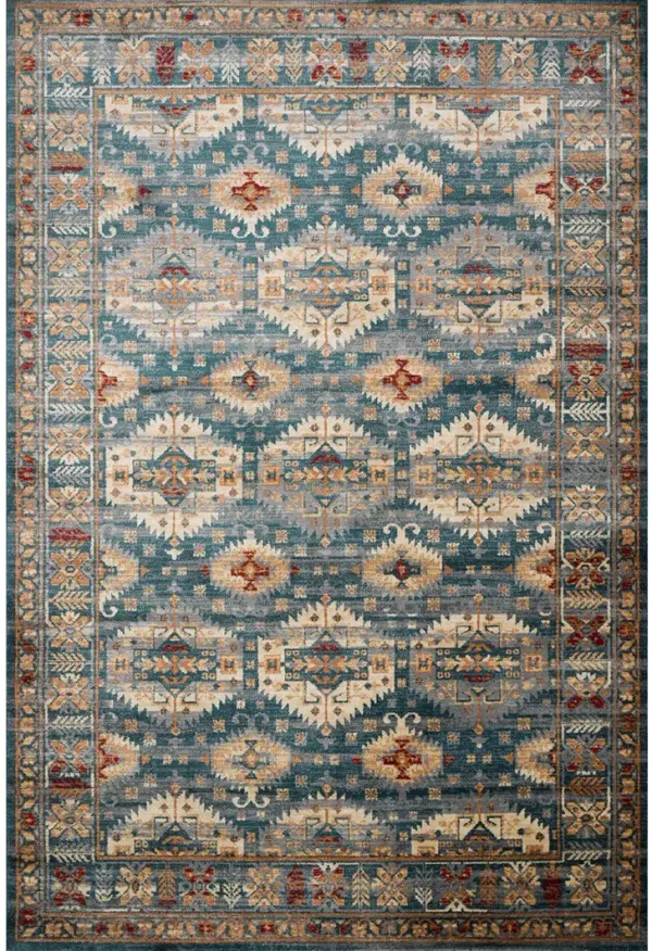 Isadora Lagoon/Multi 2'7" x 8'0" Runner Rug