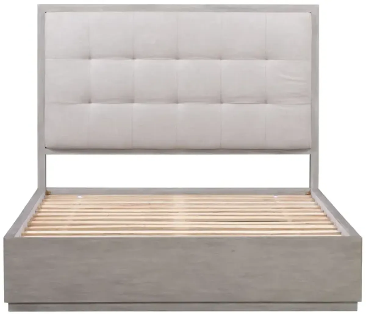 Oxford Upholstered King Platform Bed