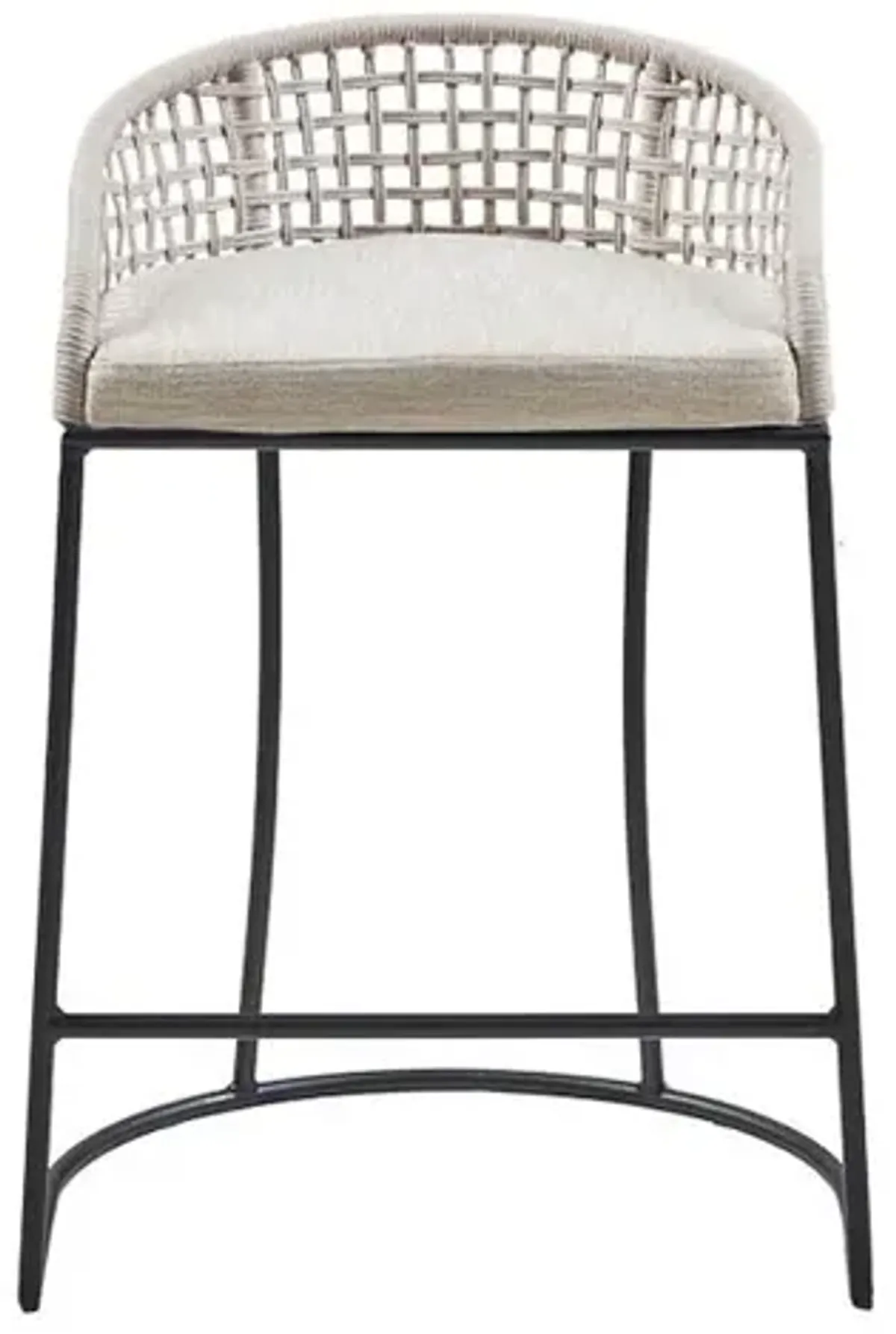 Belen Kox Hermosa Woven Low-Back Counter Stool, Belen Kox