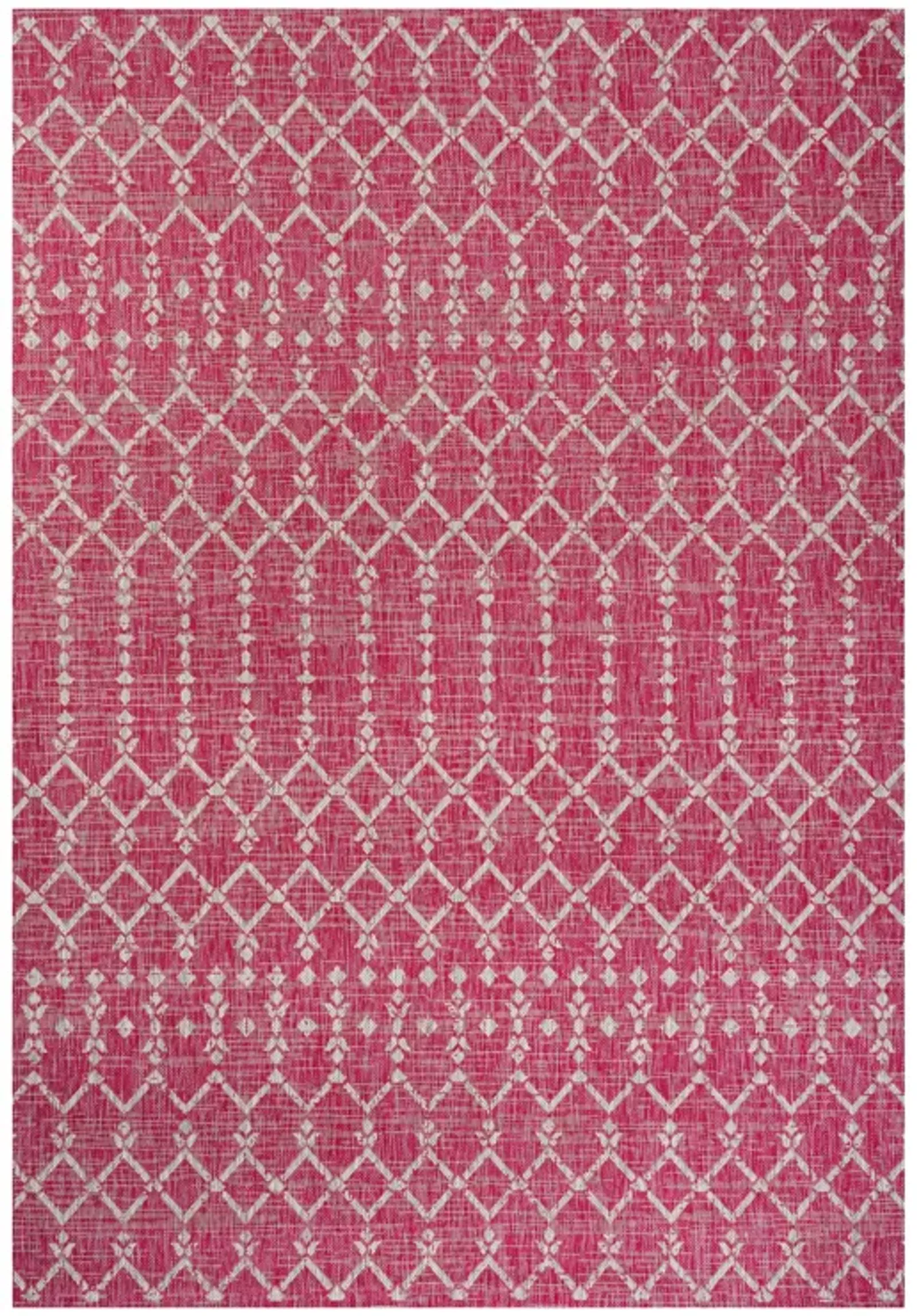 Ourika Moroccan Geometric Textured Weave Indoor/Outdoor Runner Rug