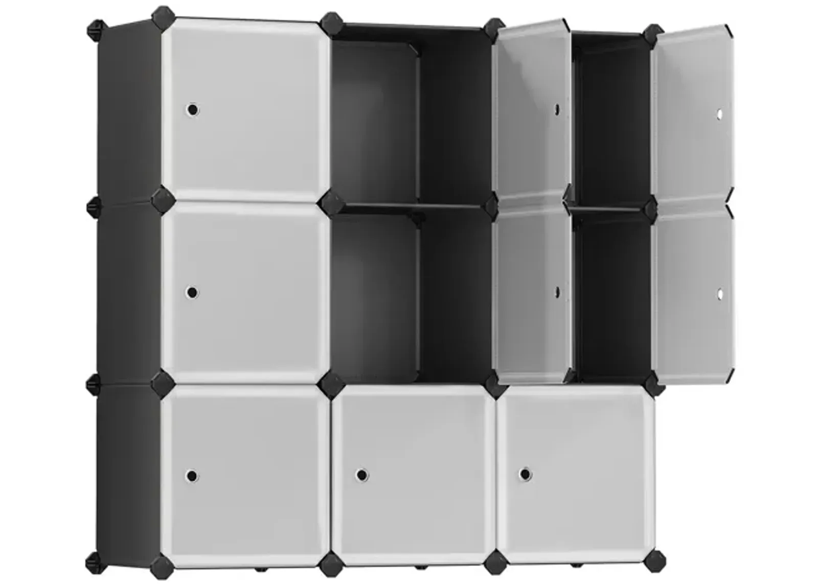 Modular 9-Cube Storage Shelving for Bedroom & Living Room