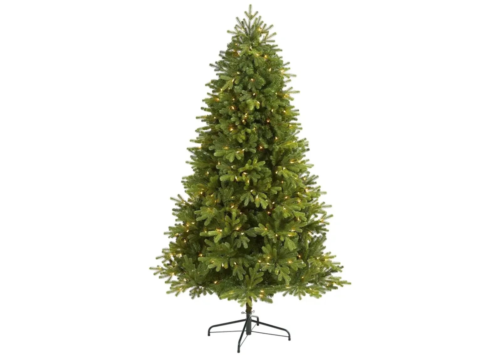 Nearly Natural Washington Fir Artificial Christmas Tree with Clear Lights