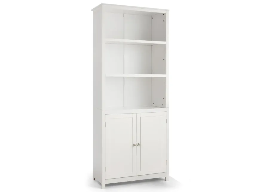 Bookcase Shelving Storage Wooden Cabinet Unit Standing Display Bookcase with Doors